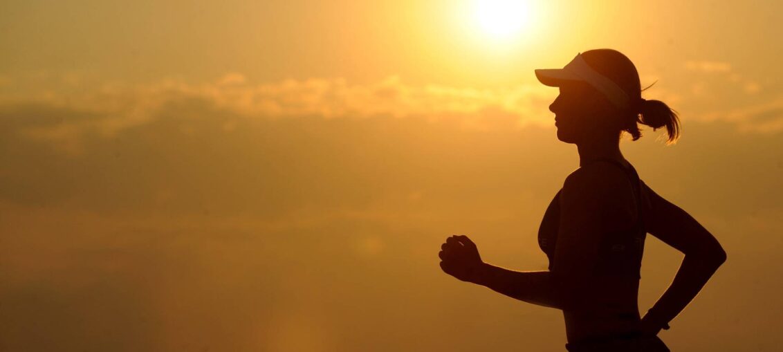 woman girl silhouette jogger